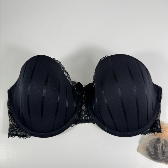 Felina Black Bra strapless lace multi-way bra size 36D - Picture 5 of 8